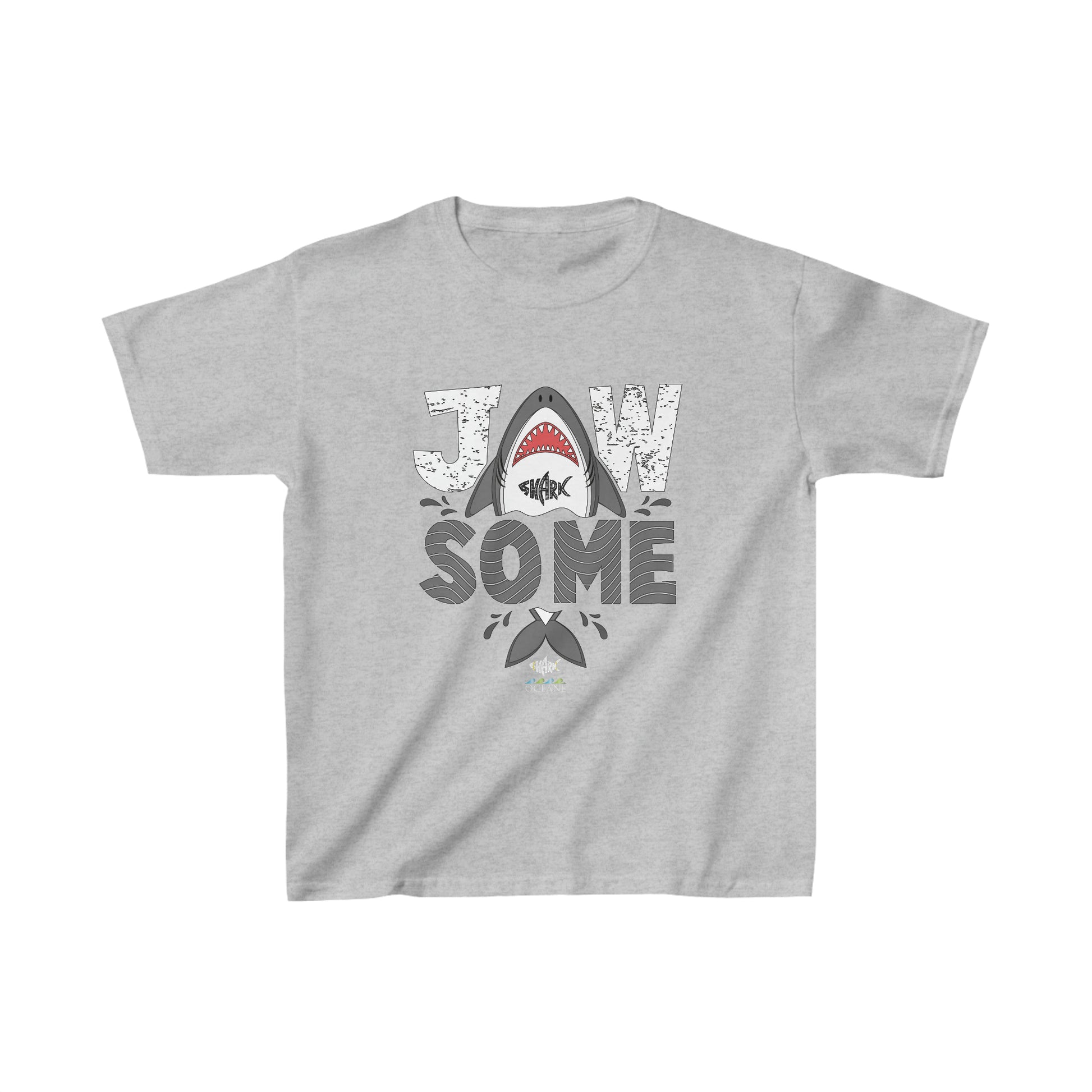 AWESOME JAWSOME SHARK Kids Heavy Cotton™ Tee - OCEANE