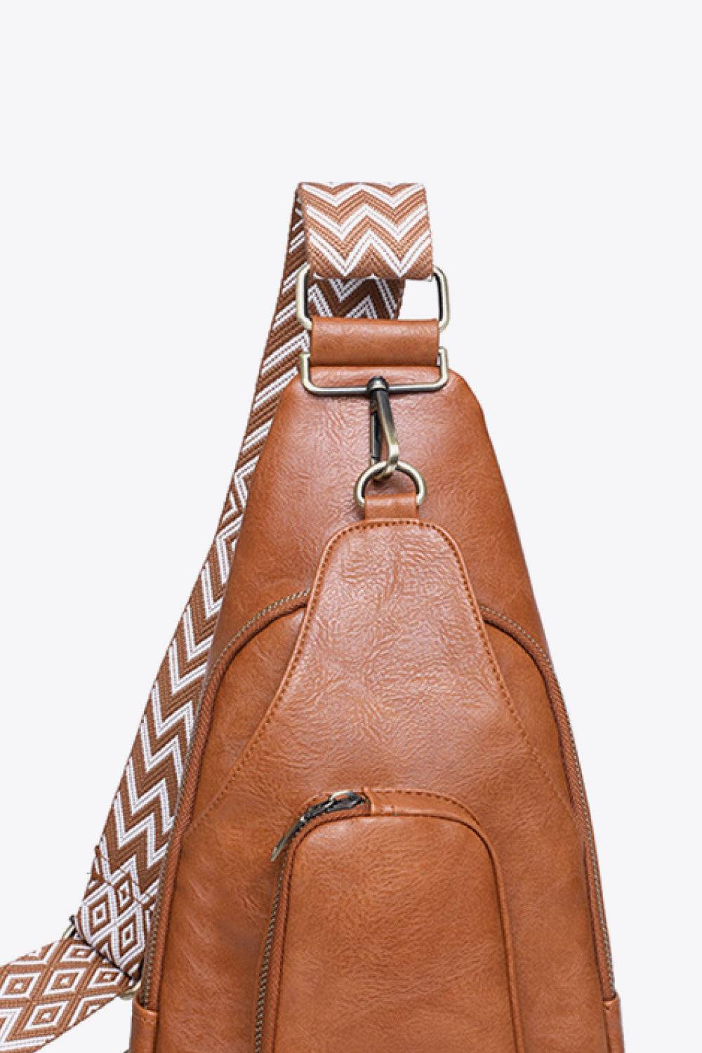 Adored Take A Trip PU Leather Sling Bag - OCEANE