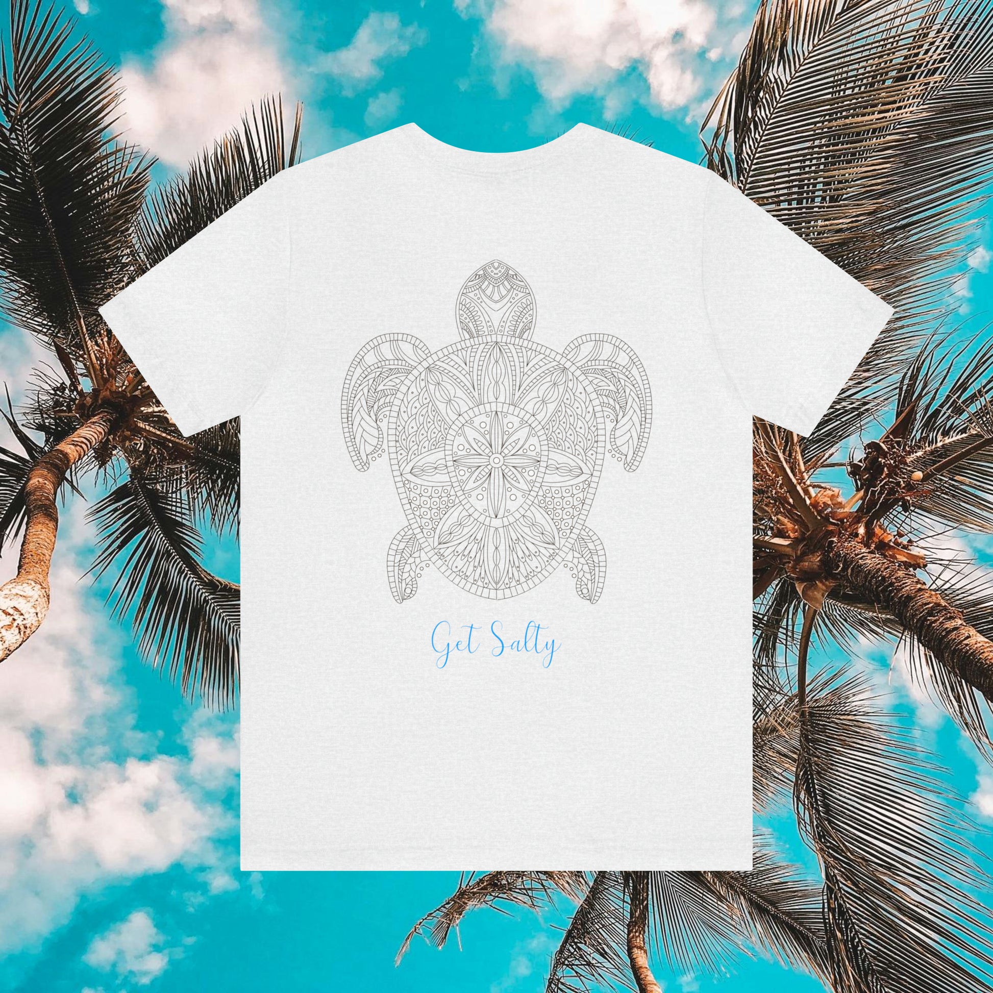 GET SALTY Ocean Life Turtle Jersey Short Sleeve Tee - OCEANE