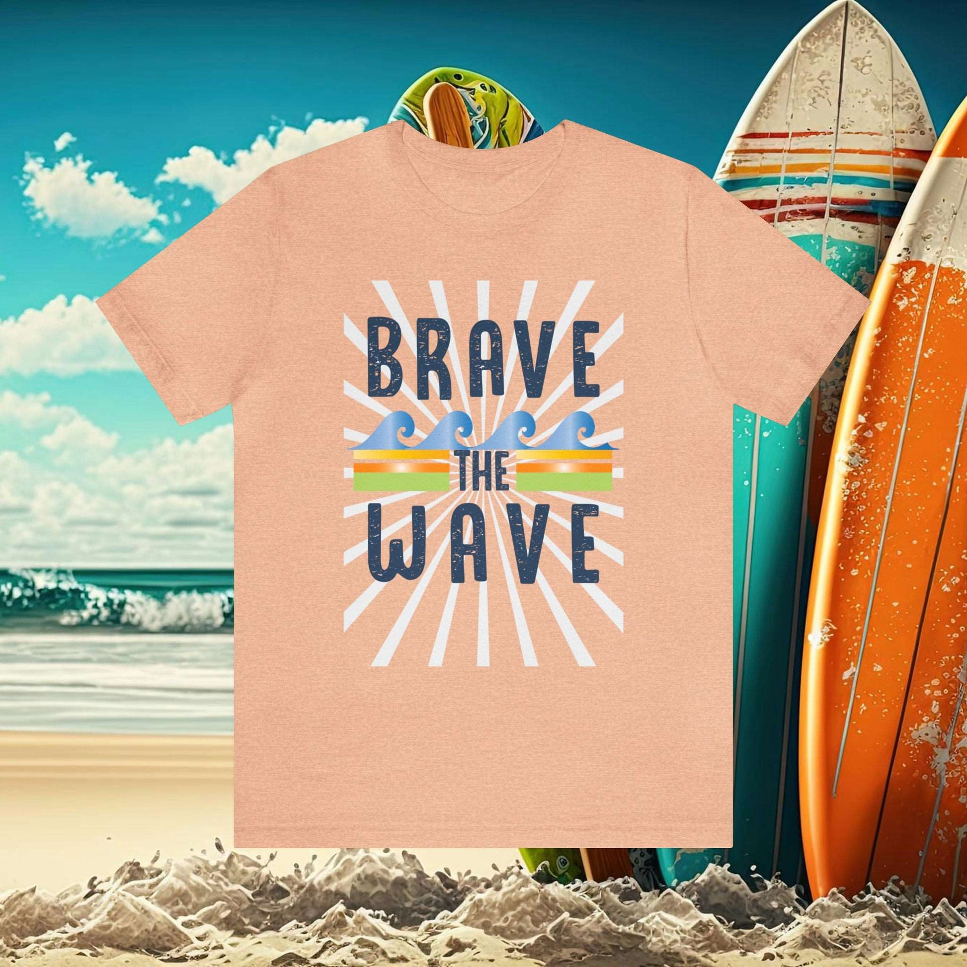 BRAVE THE WAVE Jersey Short Sleeve Tee - OCEANE