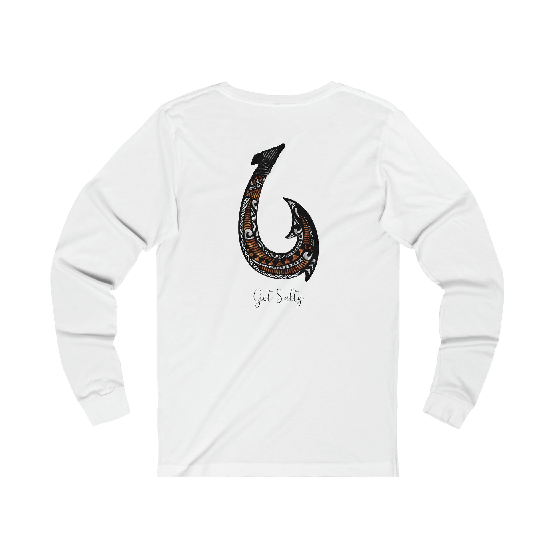 GET SALTY Living the Ocean Life KOA Fish Hook Super Soft Jersey Long Sleeve Tee - OCEANE