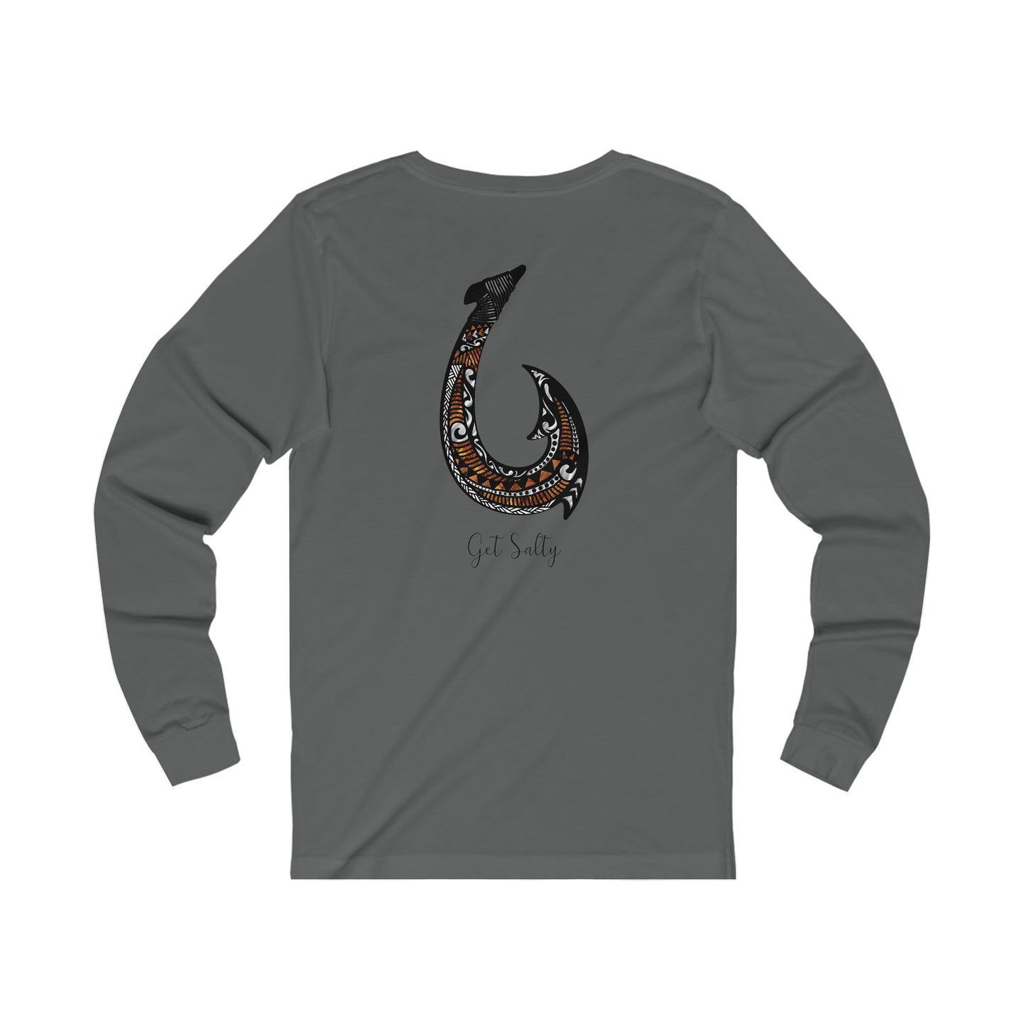 GET SALTY Living the Ocean Life KOA Fish Hook Super Soft Jersey Long Sleeve Tee - OCEANE