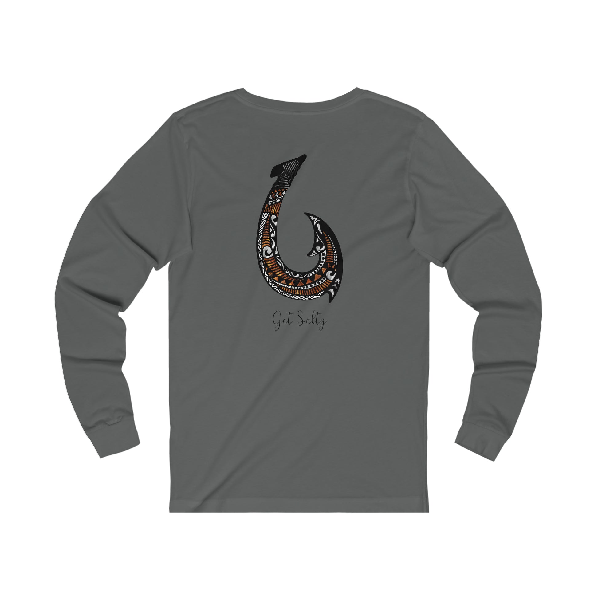 GET SALTY Living the Ocean Life KOA Fish Hook Super Soft Jersey Long Sleeve Tee - OCEANE