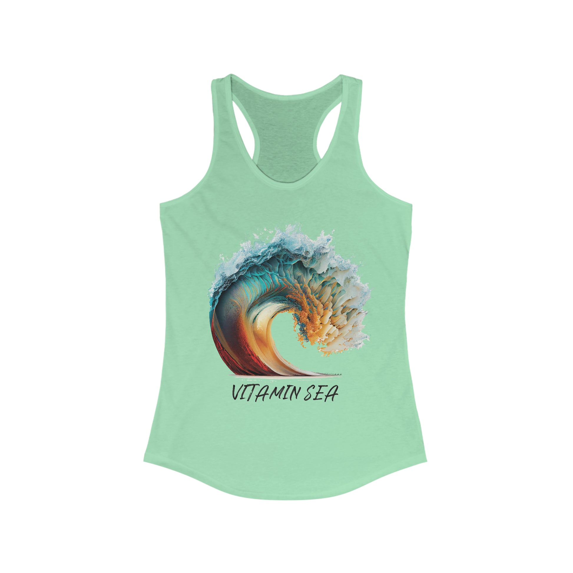 EPIC BEACH WAVE VITAMIN SEA Women's Ideal Racerback Tank - OCEANE