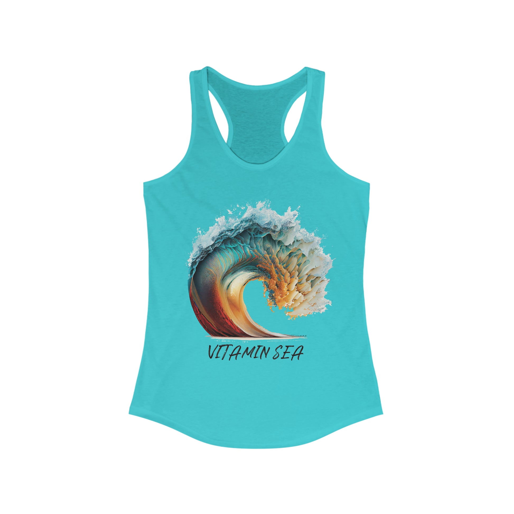 EPIC BEACH WAVE VITAMIN SEA Women's Ideal Racerback Tank - OCEANE