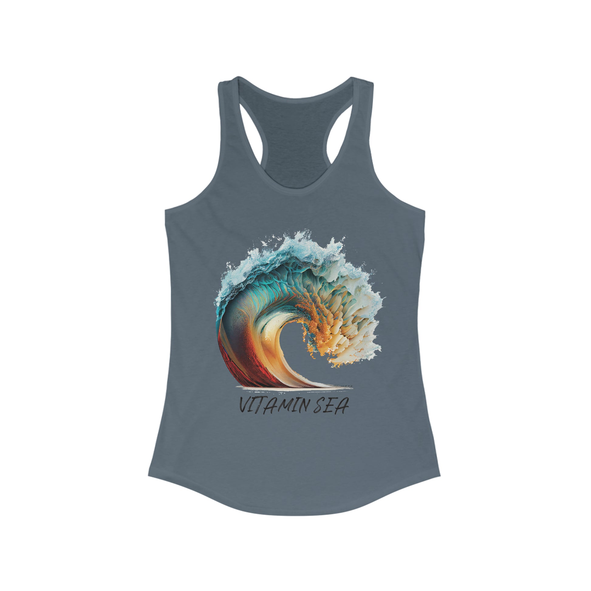 EPIC BEACH WAVE VITAMIN SEA Women's Ideal Racerback Tank - OCEANE