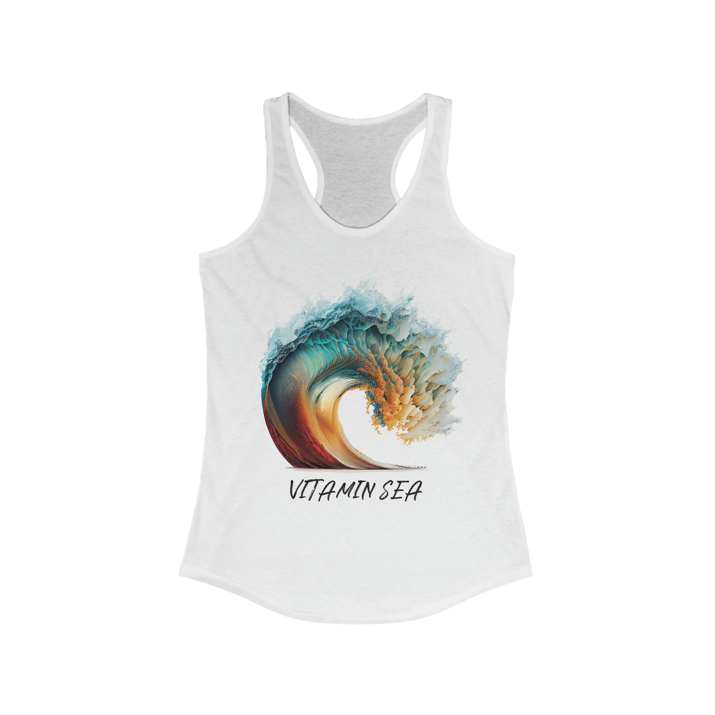 EPIC BEACH WAVE VITAMIN SEA Women's Ideal Racerback Tank - OCEANE