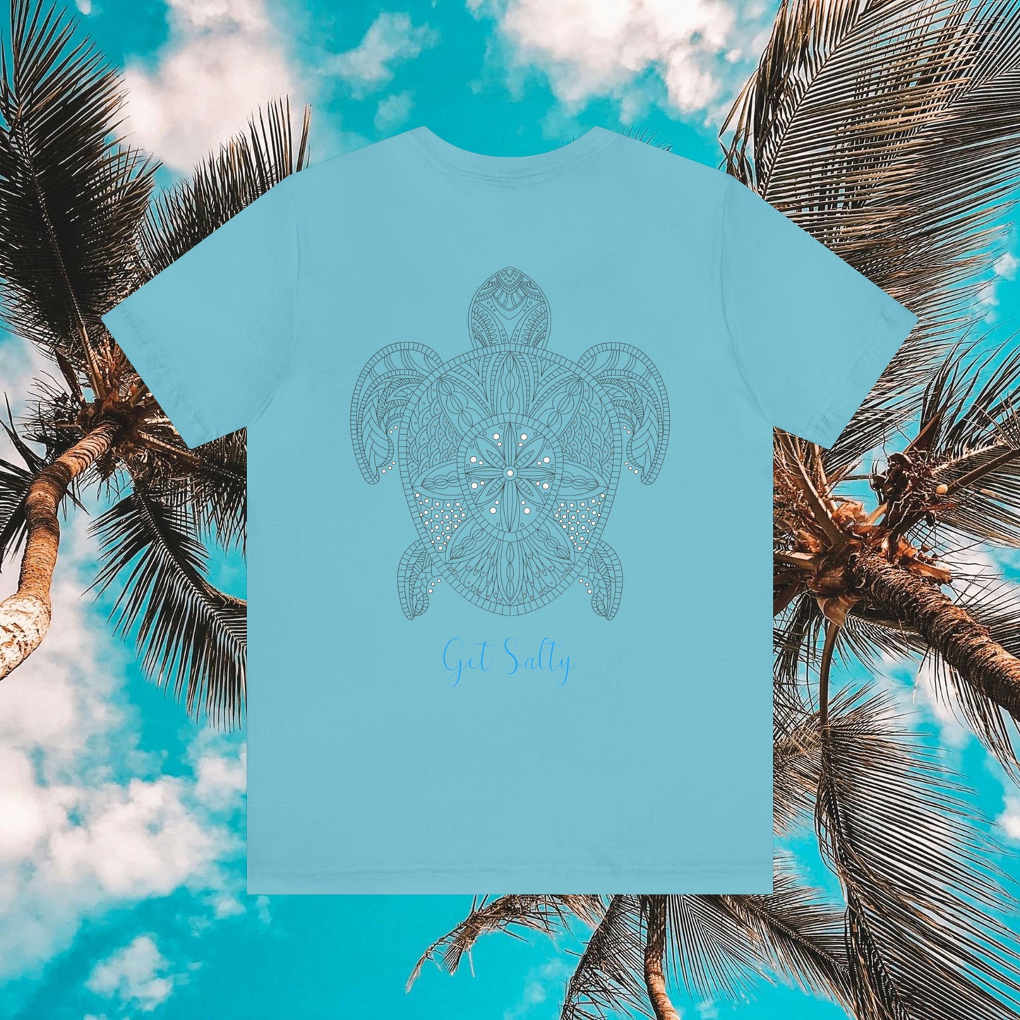 GET SALTY Ocean Life Turtle Jersey Short Sleeve Tee - OCEANE