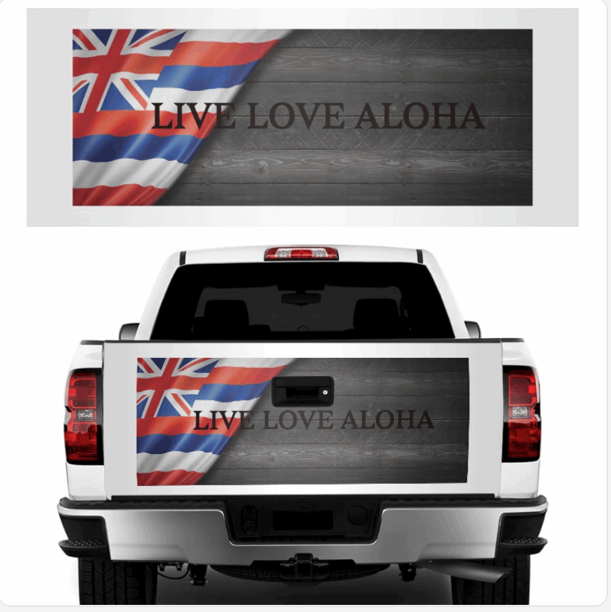 Auto Truck Personalized Decal Sticker CUSTOMIZED * HAWAII - OCEANE