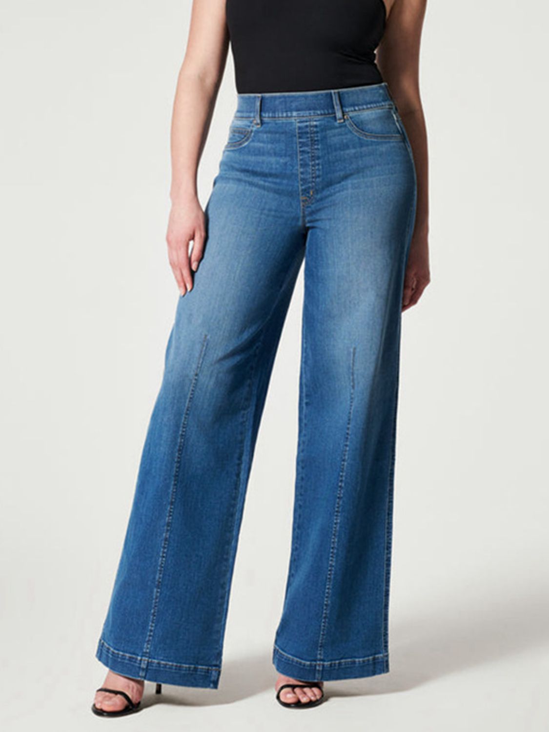 Wide Leg Long Jeans - OCEANE