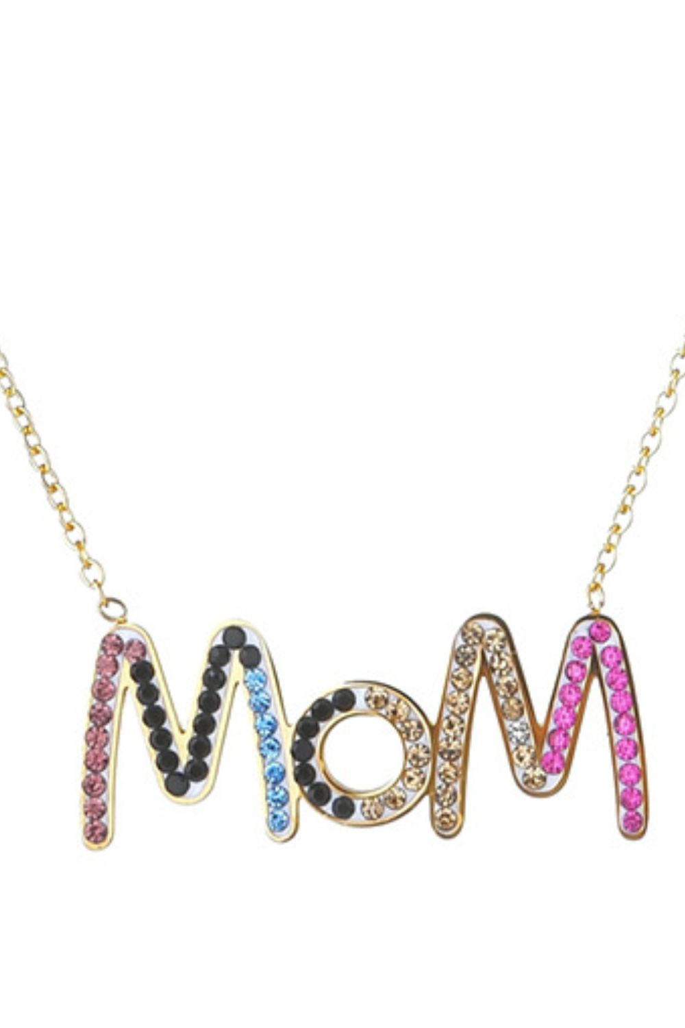 MOM Zircon Stainless Steel Necklace - OCEANE