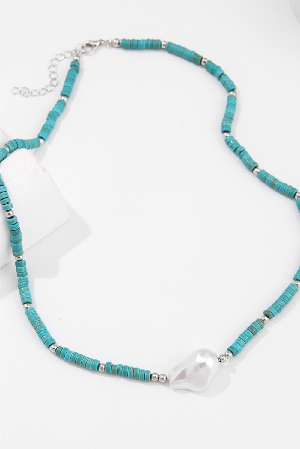 Turquoise & Pearl Necklace - OCEANE