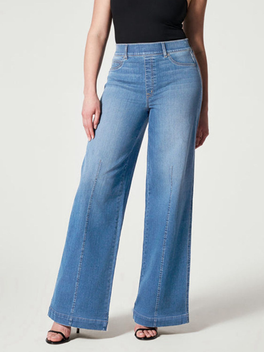 Wide Leg Long Jeans - OCEANE