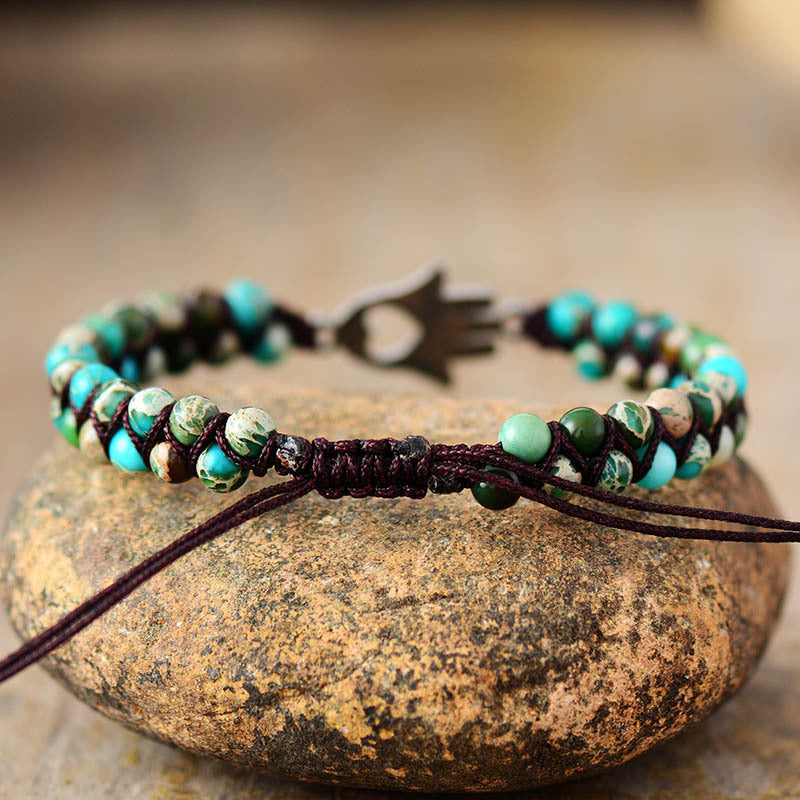 Turquoise Beaded Bracelet - OCEANE