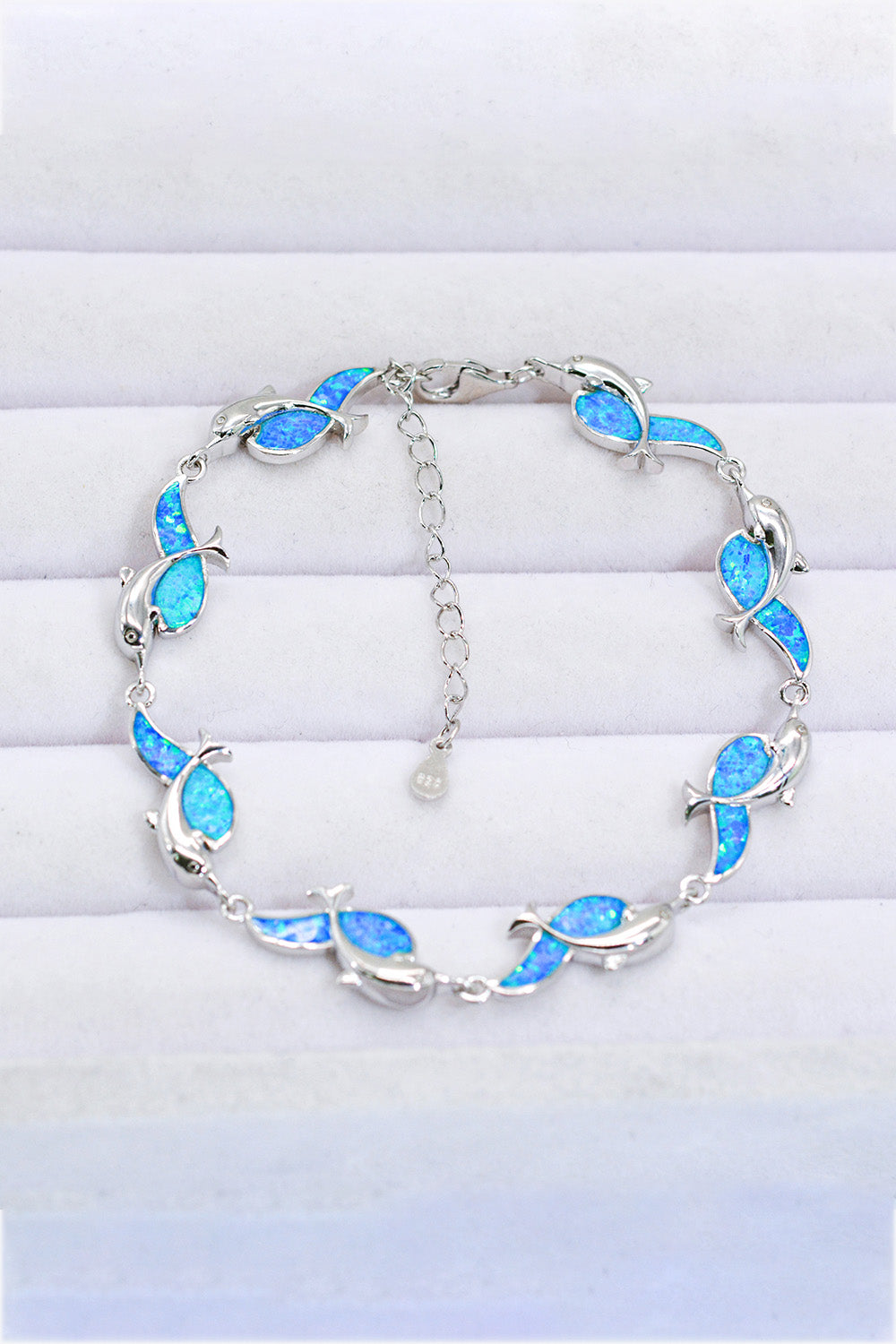 Opal Dolphin 925 Sterling Silver Bracelet - OCEANE