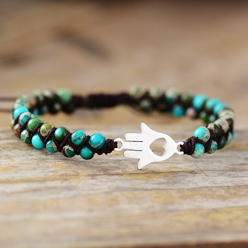 Turquoise Beaded Bracelet - OCEANE