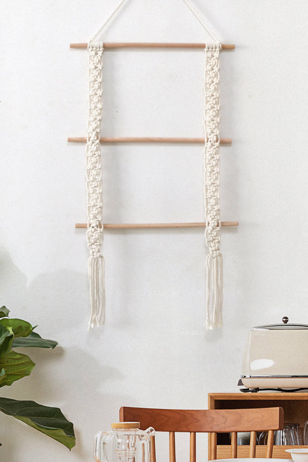 Macrame Ladder Wall Hanging - OCEANE