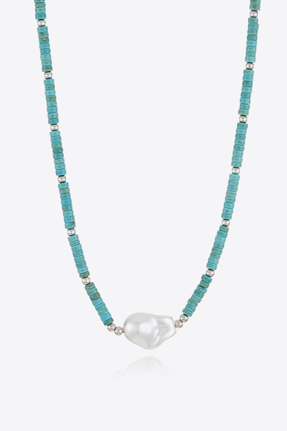 Turquoise & Pearl Necklace - OCEANE