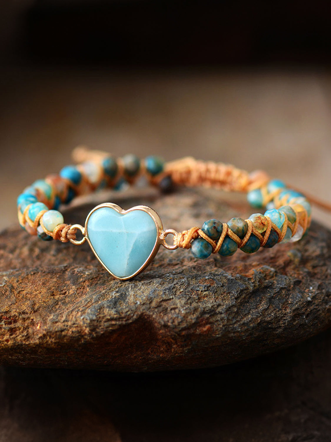 Heart Shape Beaded Bracelet - OCEANE