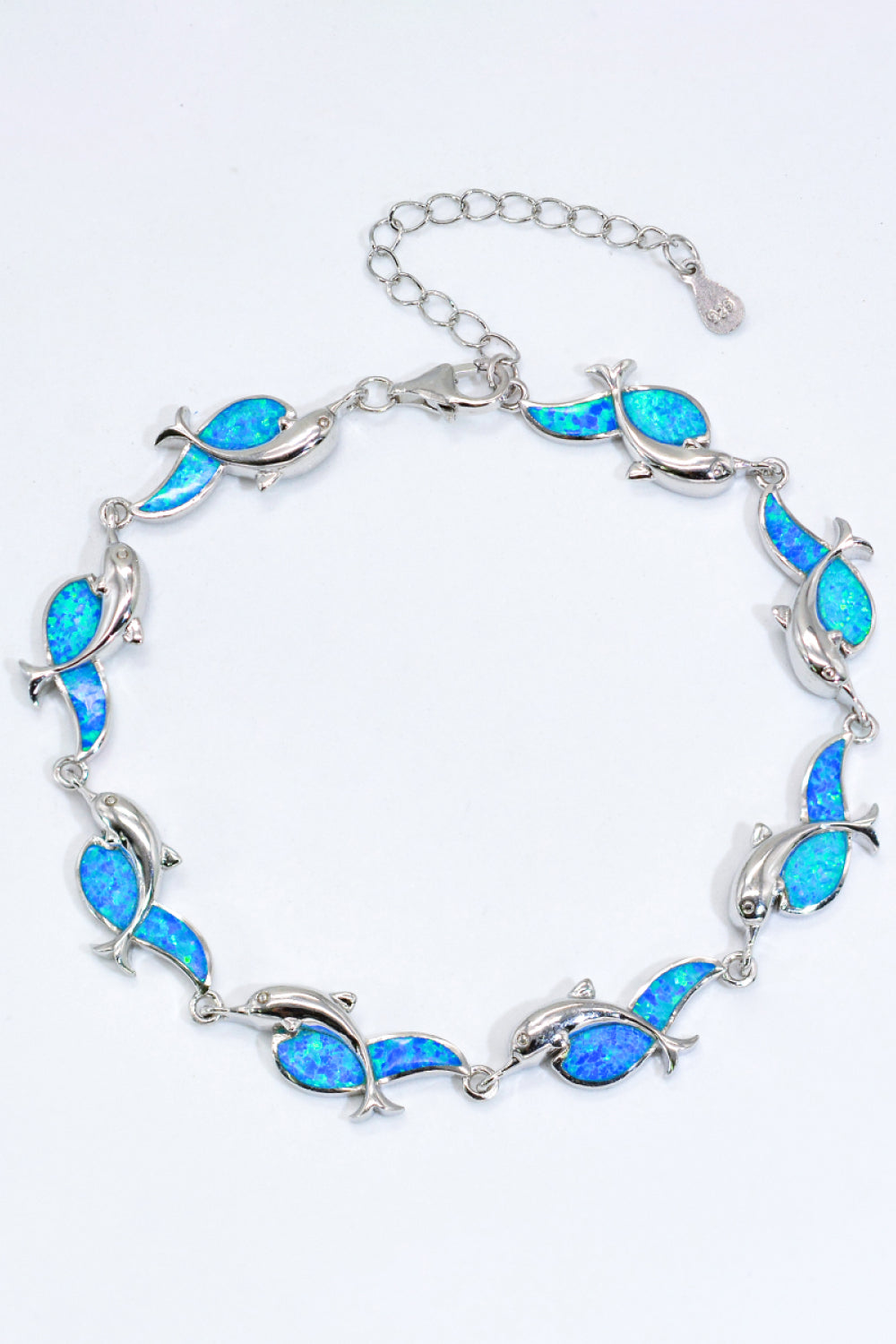 Opal Dolphin 925 Sterling Silver Bracelet - OCEANE