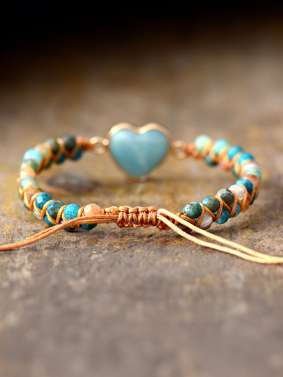 Heart Shape Beaded Bracelet - OCEANE