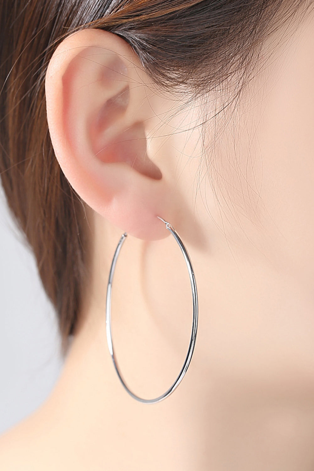 925 Sterling Silver Hoop Earrings - OCEANE