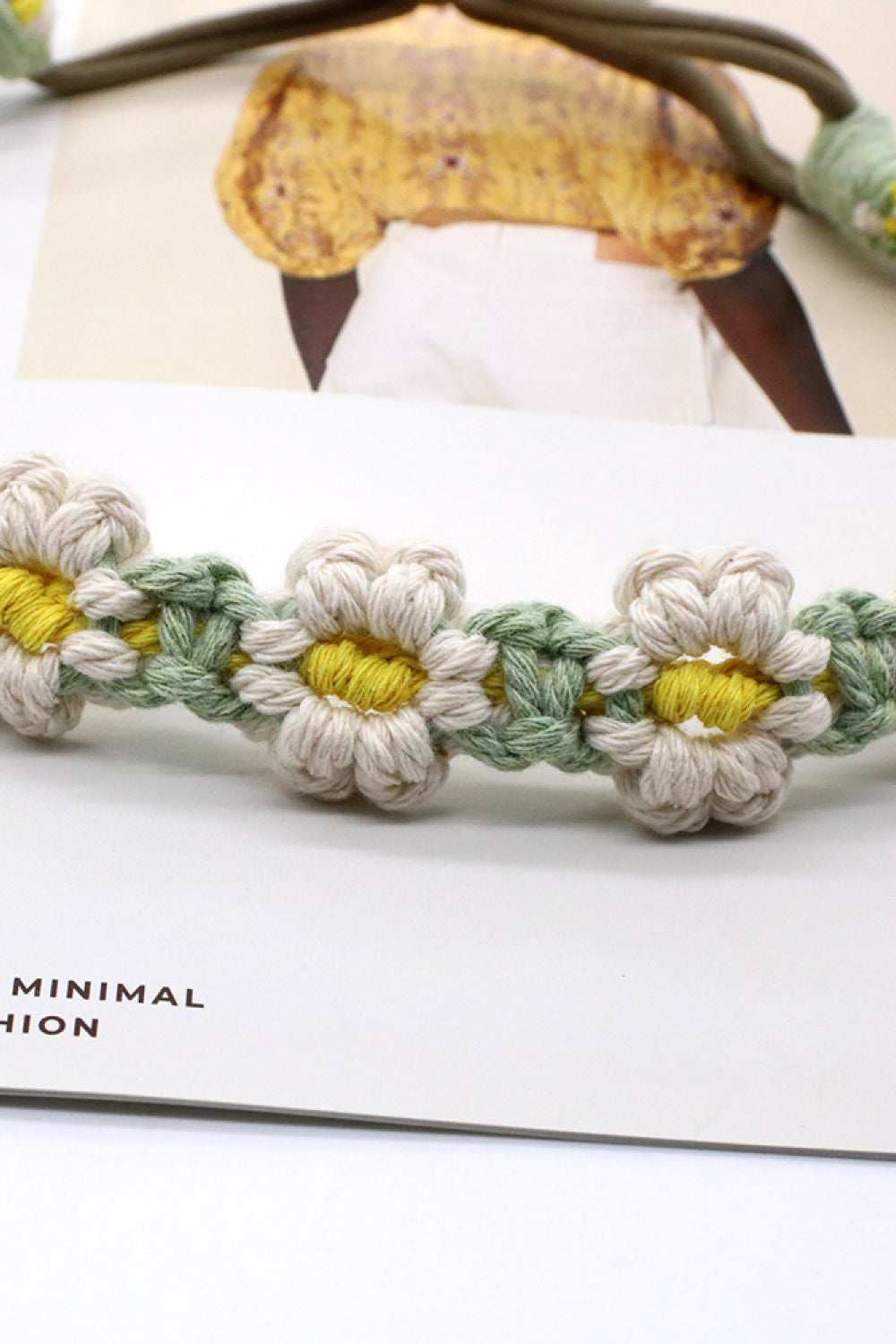 Assorted 2-Pack In My Circle Daisy Macrame Headband - OCEANE