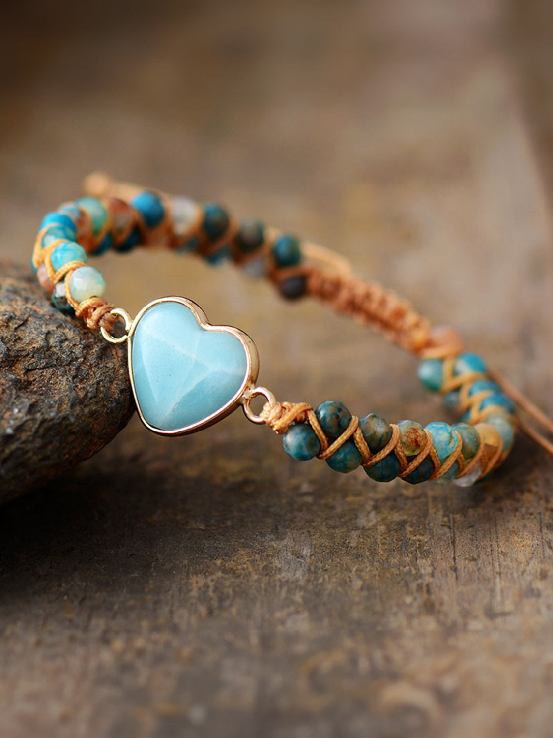 Heart Shape Beaded Bracelet - OCEANE