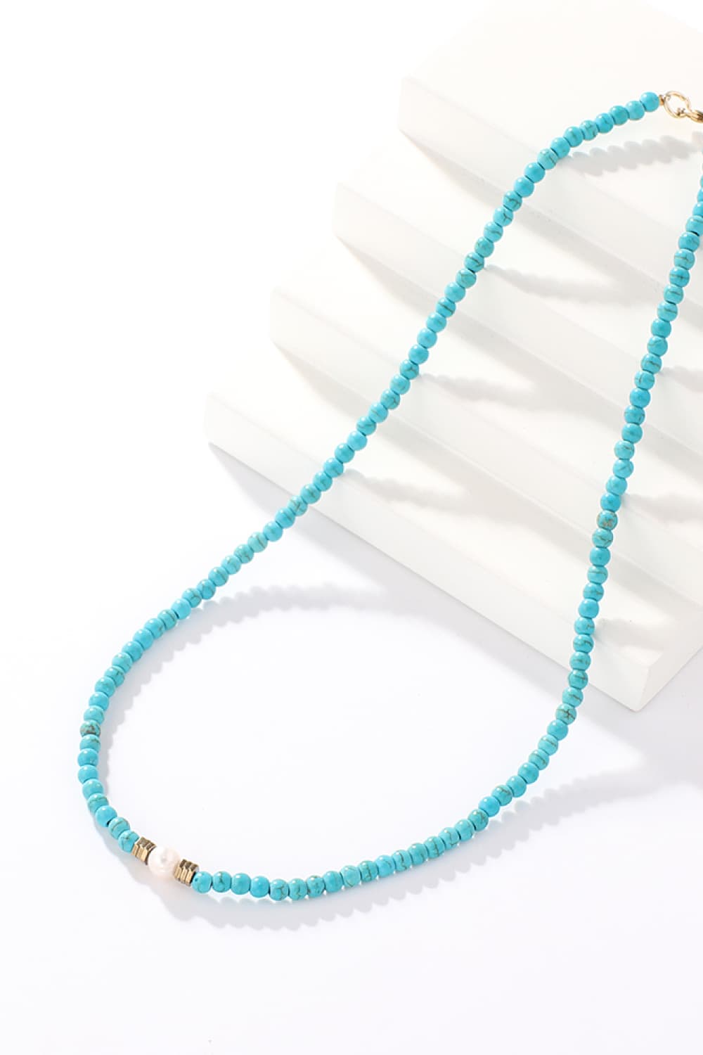 Turquoise & Pearl Necklace - OCEANE