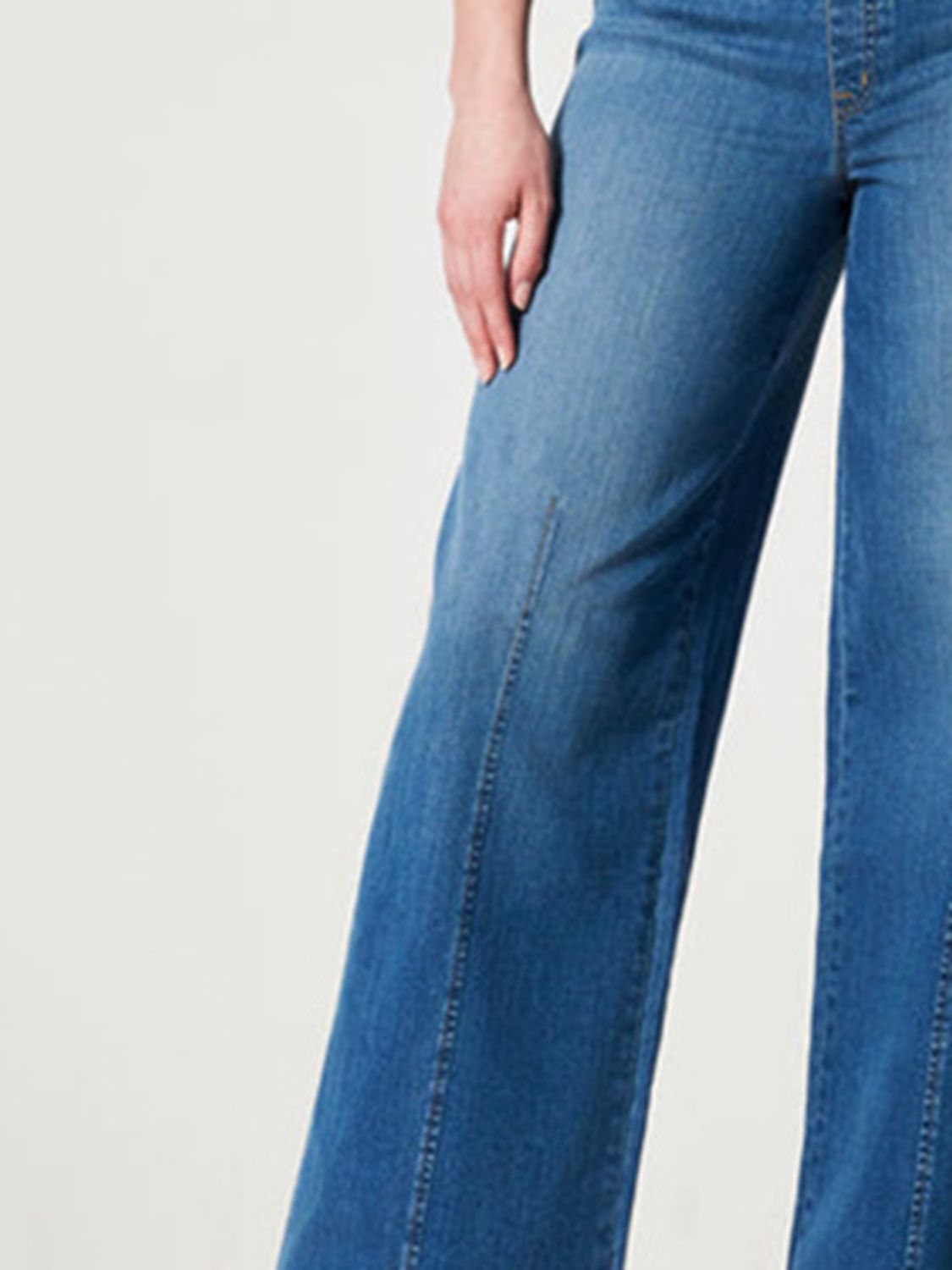 Wide Leg Long Jeans - OCEANE