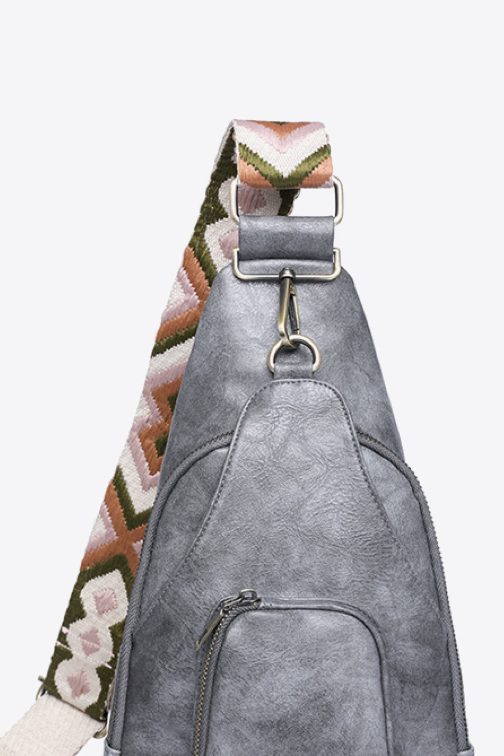 Adored Take A Trip PU Leather Sling Bag - OCEANE