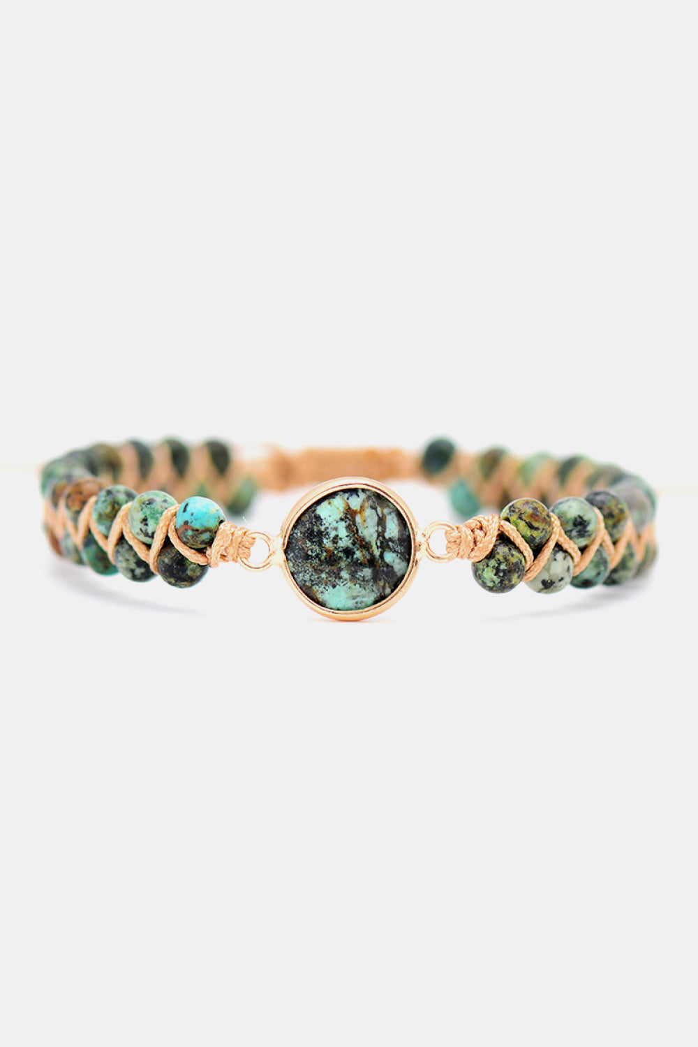 Handmade Beaded Copper Bracelet - OCEANE