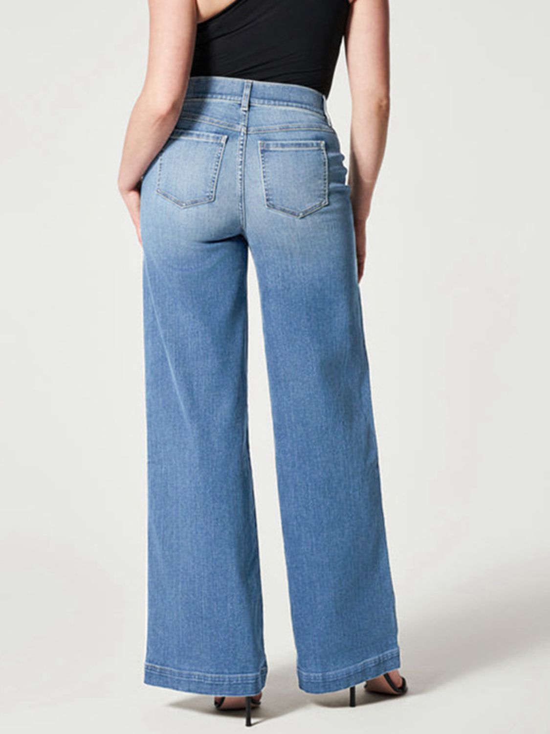 Wide Leg Long Jeans - OCEANE