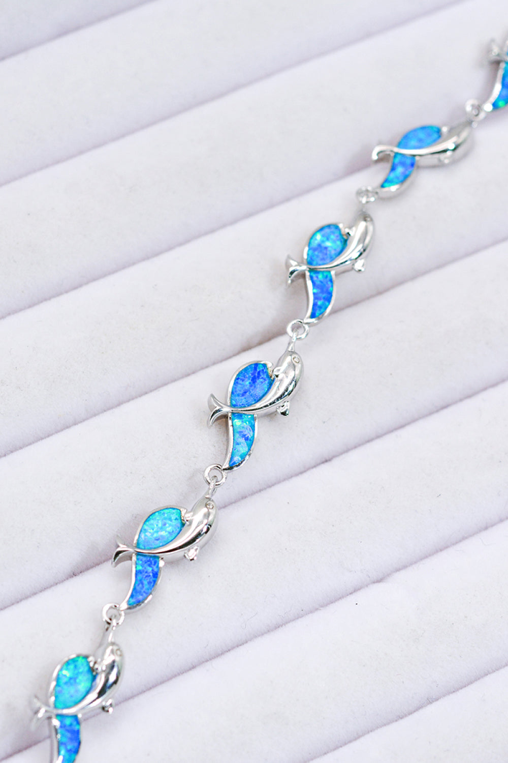 Opal Dolphin 925 Sterling Silver Bracelet - OCEANE