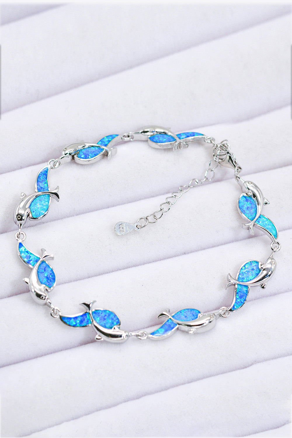 Opal Dolphin 925 Sterling Silver Bracelet - OCEANE