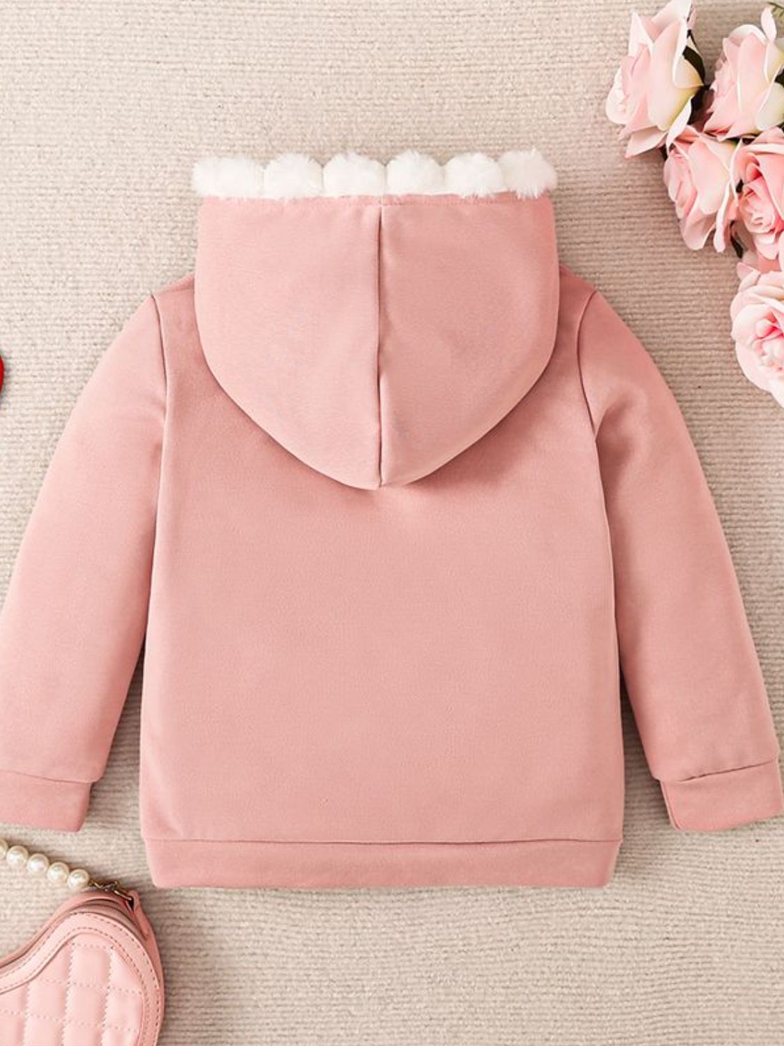 Heart Love Chic Luxury Kids Hooded Sweatshirt Girls 4T, 5T, 6, & 7 - OCEANE