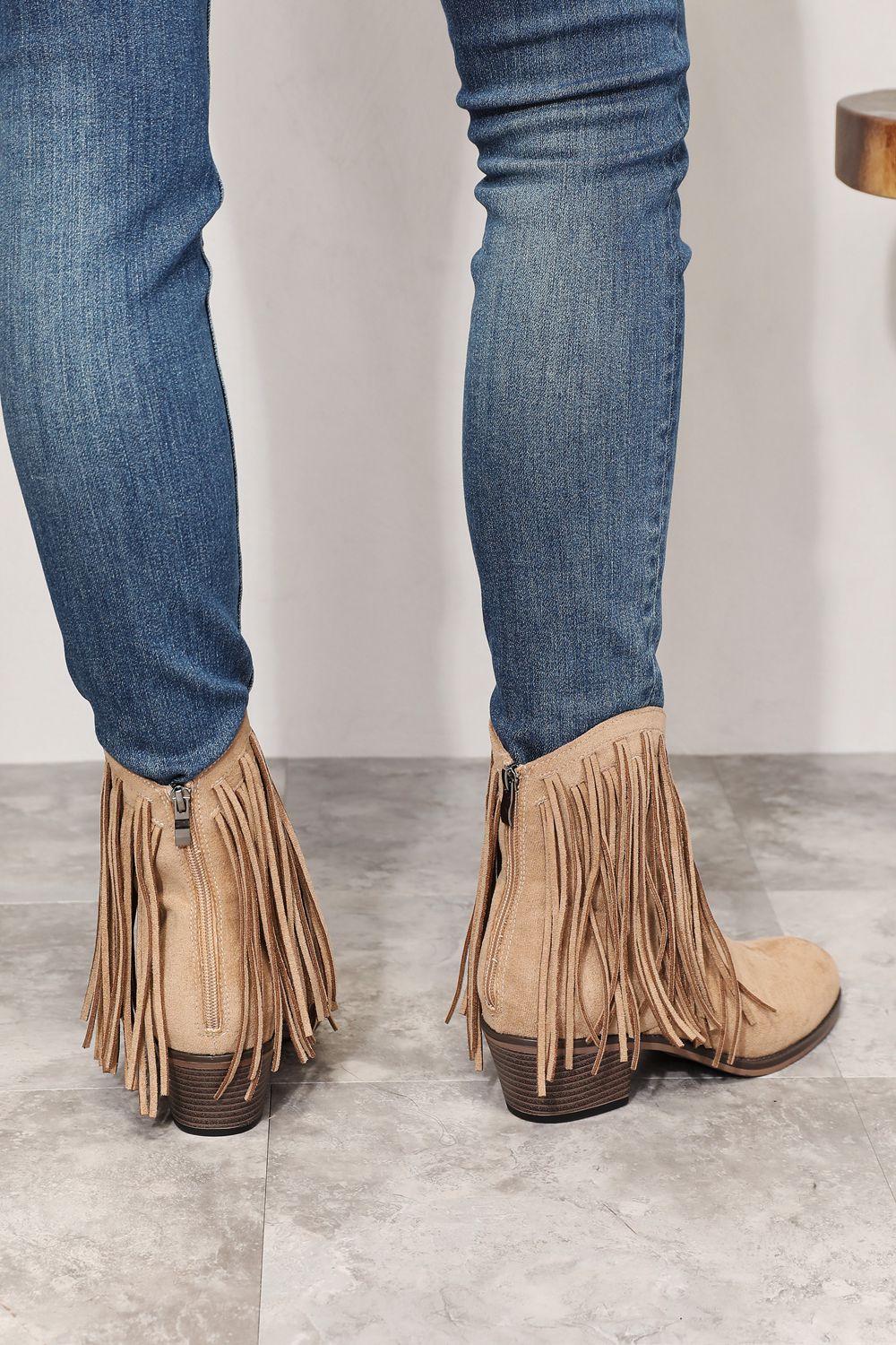 Legend Women's Fringe Cowboy Western Ankle Boots - OCEANE