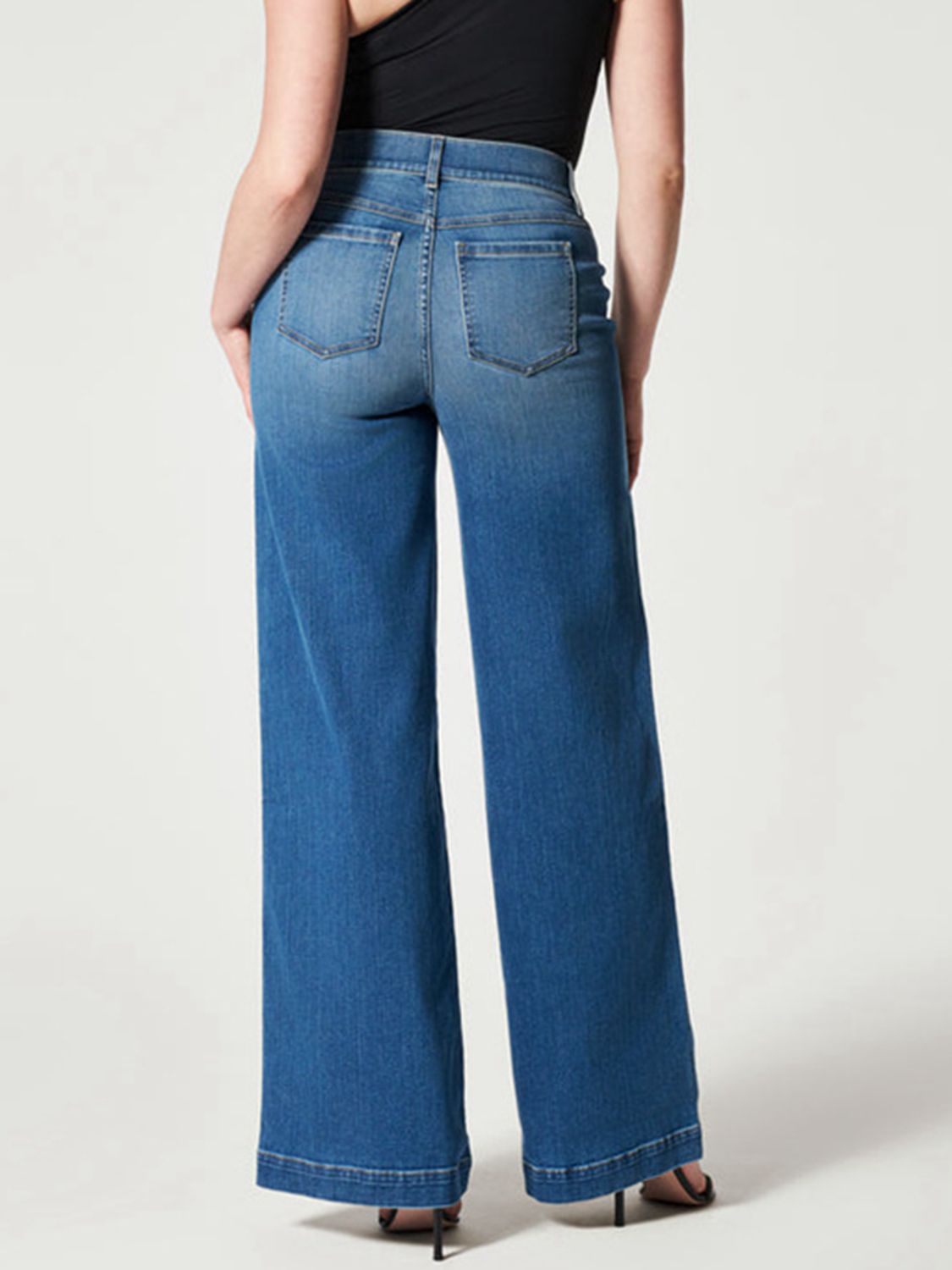 Wide Leg Long Jeans - OCEANE