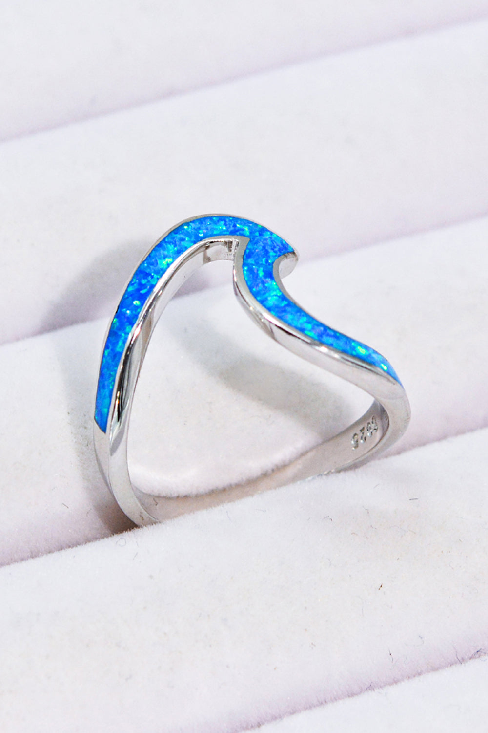 Opal Contrast 925 Sterling Silver Ring - OCEANE