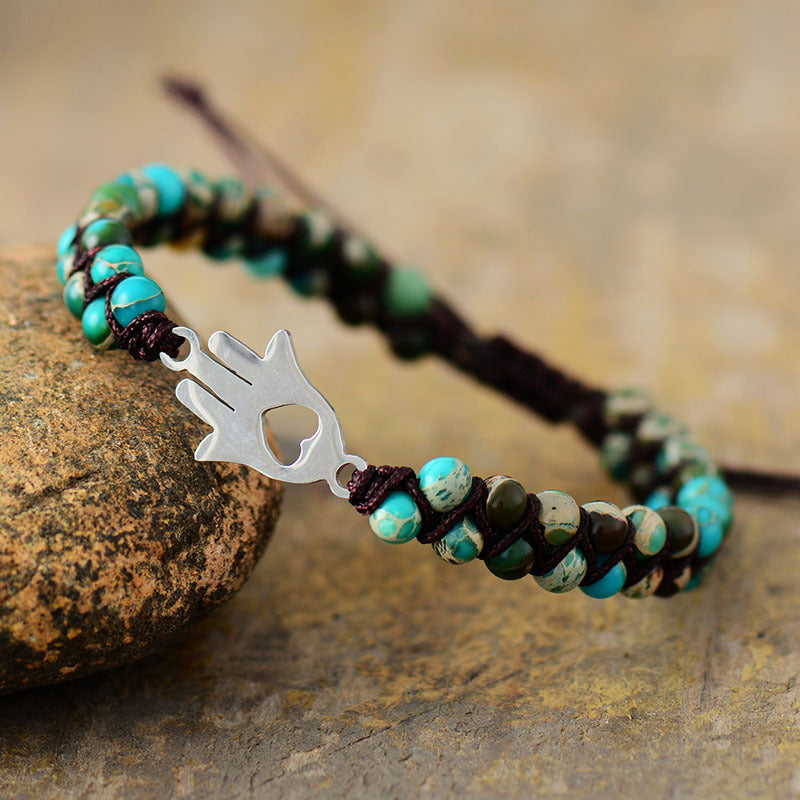 Turquoise Beaded Bracelet - OCEANE