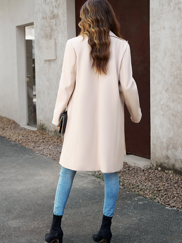 Pocketed Long Sleeve Jacket - OCEANE