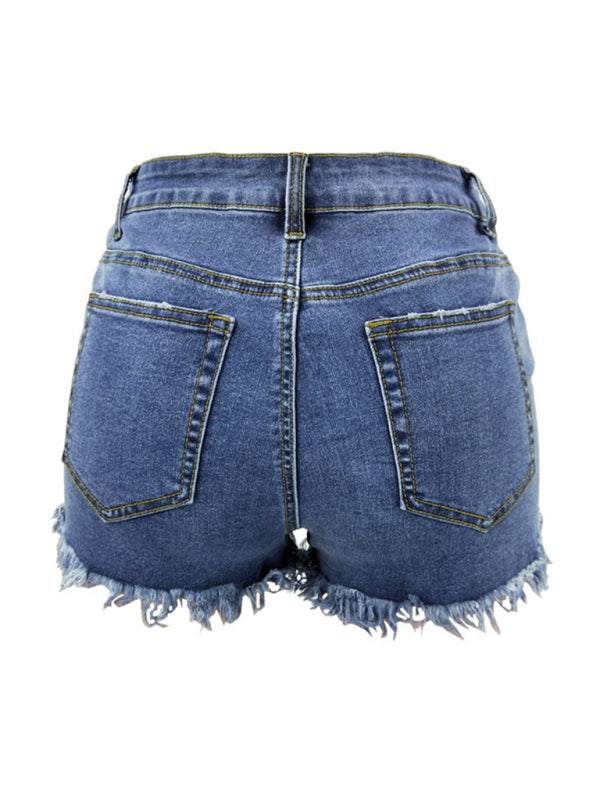 Women's High Waist Cutoff Denim Shorts