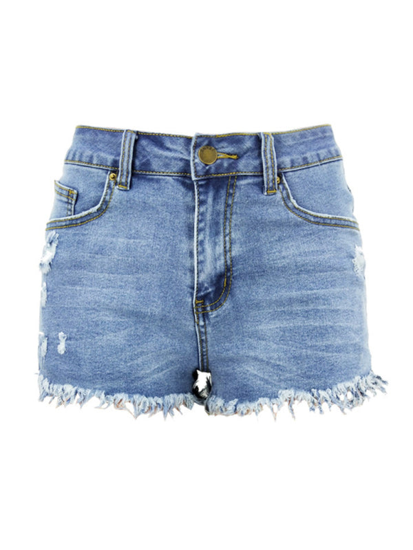 Women's High Waist Cutoff Denim Shorts