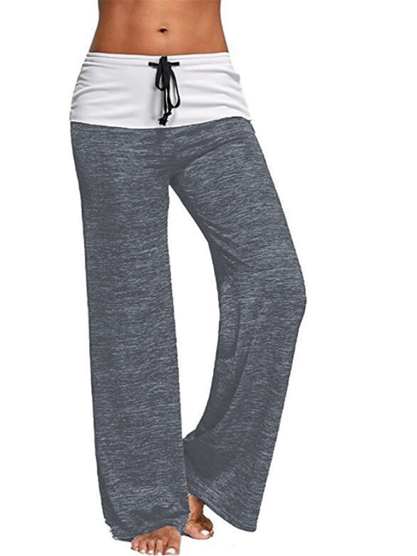 Women's Wide-leg Drawstring Yoga Pants