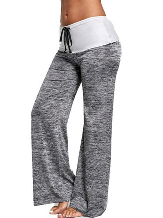 Women's Wide-leg Drawstring Yoga Pants